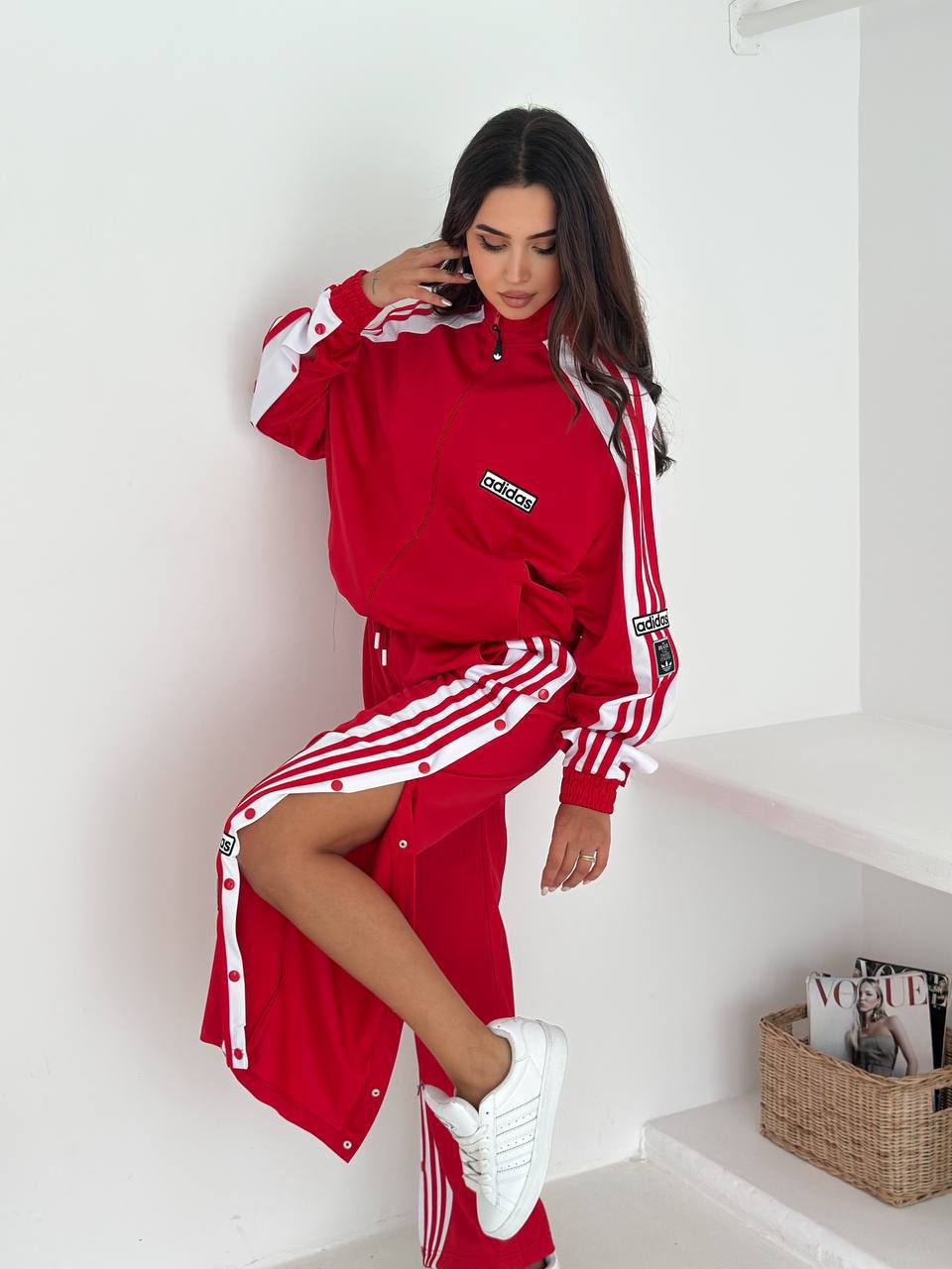 Çıtçıtlı Yan Şeritli Adidas Eşofman Takımı | Lessora Lessora