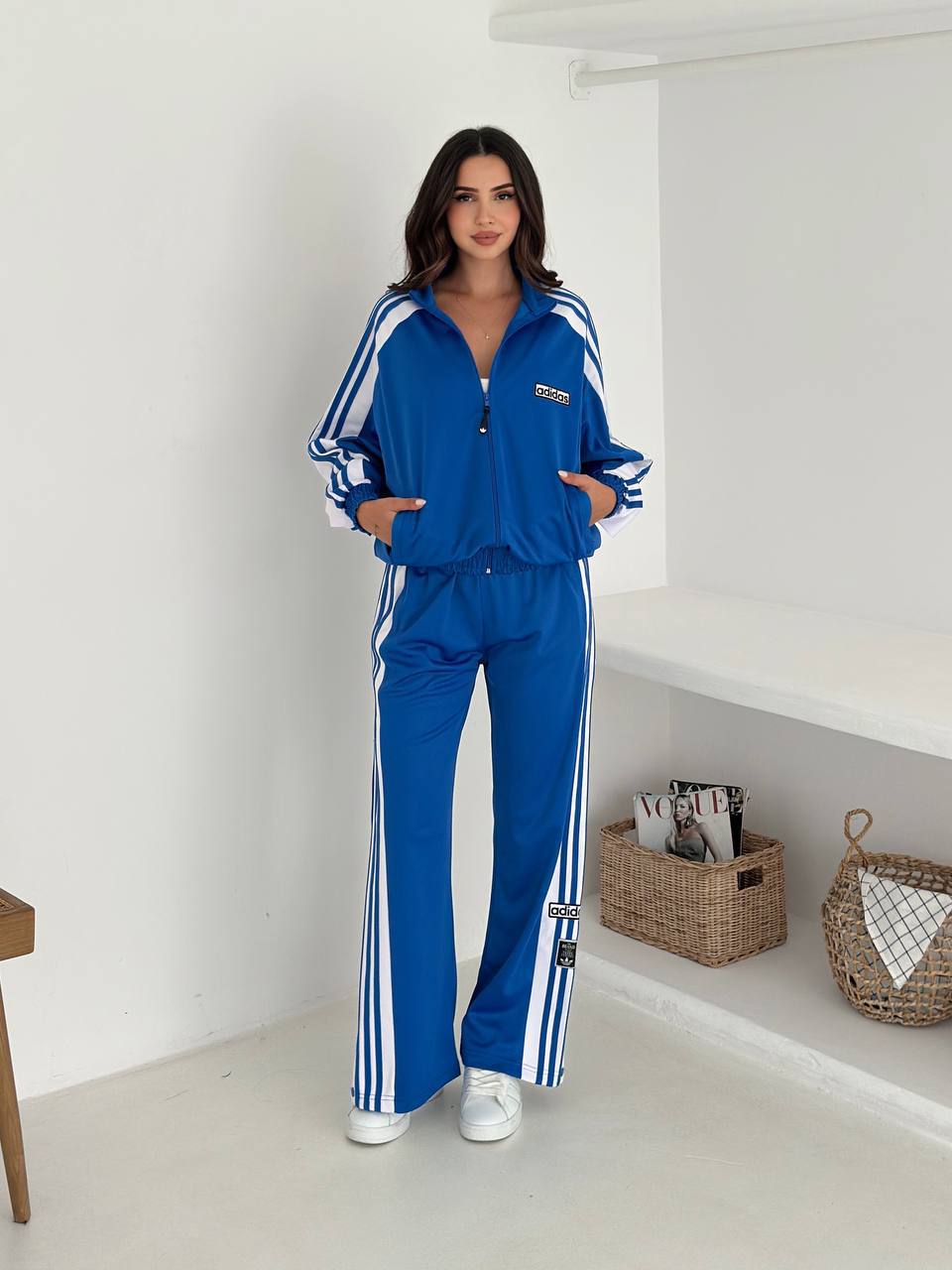Çıtçıtlı Yan Şeritli Adidas Eşofman Takımı | Lessora Lessora