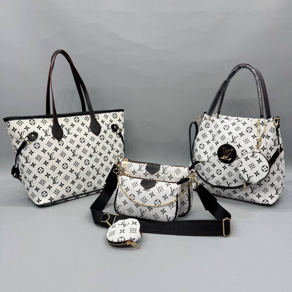 Luxury Monogram 3’lü Çanta Seti | Neverfull – Cepli – Mini Model Lessora
